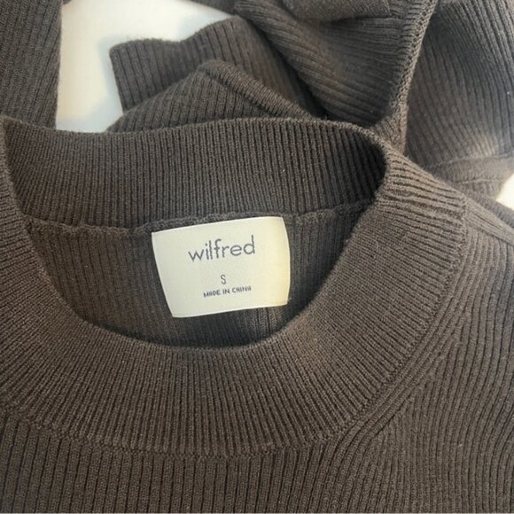 Wilfred Merino Wool Mayrac Sweater Dark Brown - Picture 7 of 9